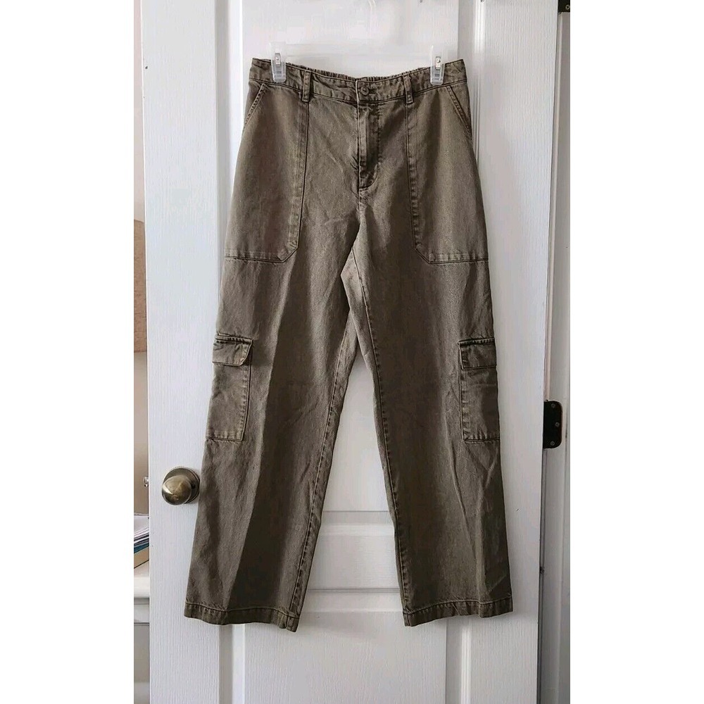 Women's Young‎ Fabulous & Broke YFB Army Green Cargo Pants Size M